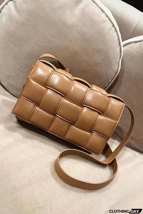 Weave Square Crossbody Bag