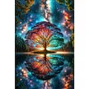 Diamond Painting-DIY Full Round Drill Colorful Abstract Tree(40*60CM)