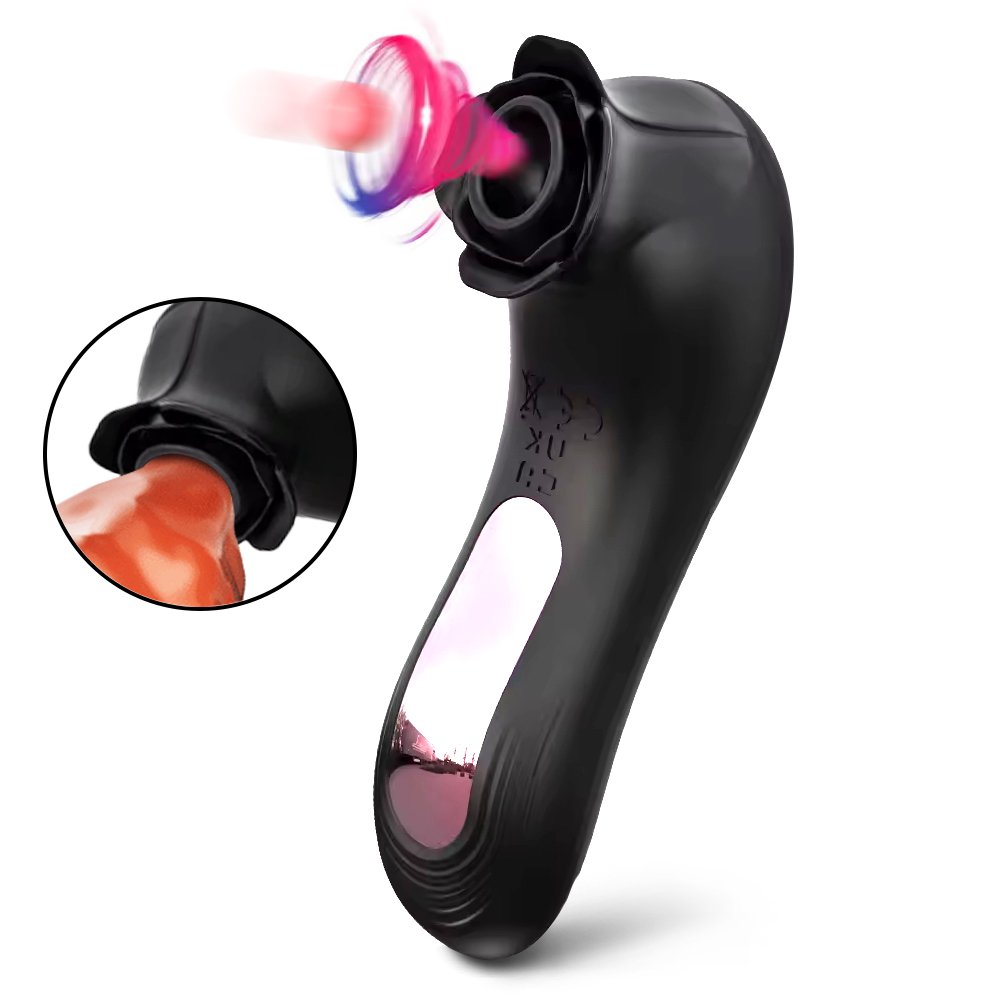 Women Sex Toys Sucking Vibrator With 7 Patterns & 5 Intensities - Rose Toy