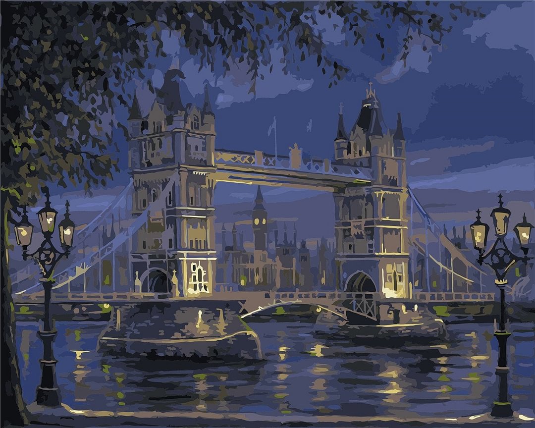 DIY Painting By Numbers | London Tower Bridge