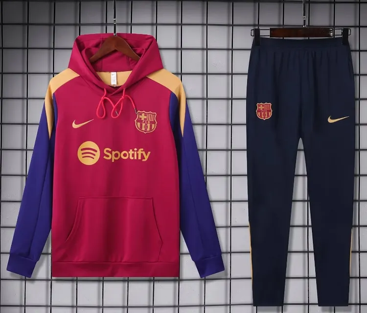 24-256 season Barcelona training hooded training jersey
