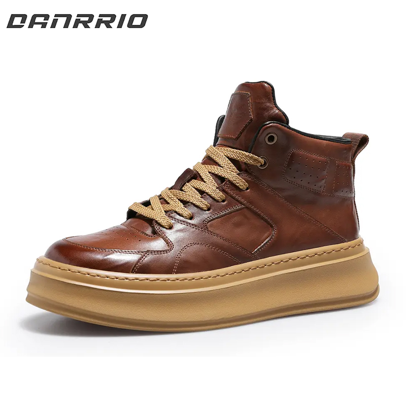 DANRRIO Vintage Luxury Martin High Top Work Boots DANRRIO.COM DANRRIO