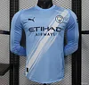 Manchester City 2025-2026 Player Version Home  Long Sleeve Shirt