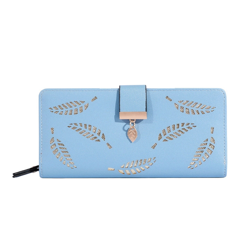 Women’s Flower Pu Leather Hidden Buckle Wallets