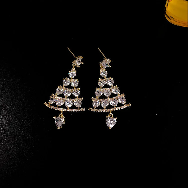 Elegant Versatile Christmas Tree Earrings
