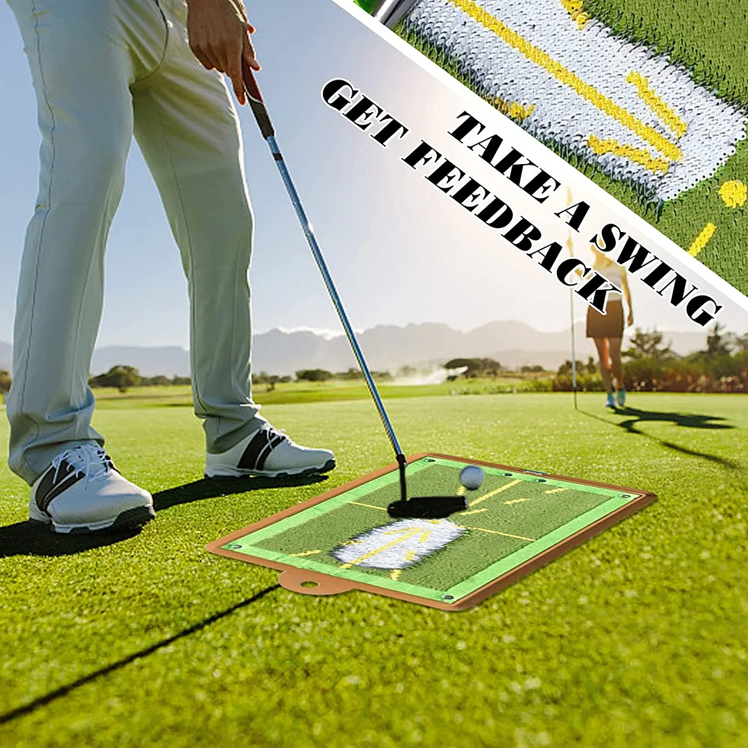 Golf Training Mat for Swing Detection Batting Golf Divot Board