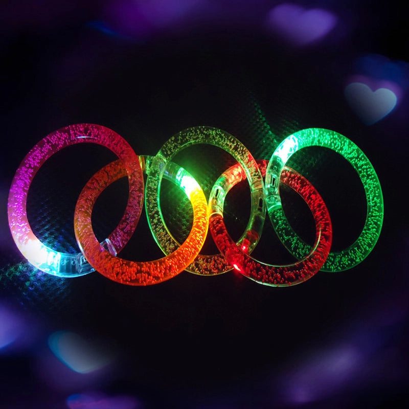 Acrylic Luminous Bracelet LED Colorful Bracelet Small Toy Stall Sweep Yard Push Small Gift Flash Trinkets