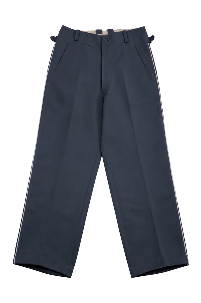   Luftwaffe German Officer Gabardine Straight Trousers With White Pipe German-Uniform