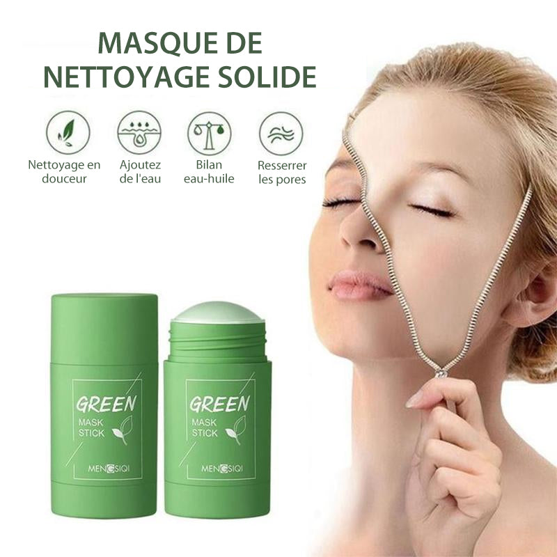 Masque Au Thé Vert Nettoyage Des Pores Et Élimination Points Noirs 8341