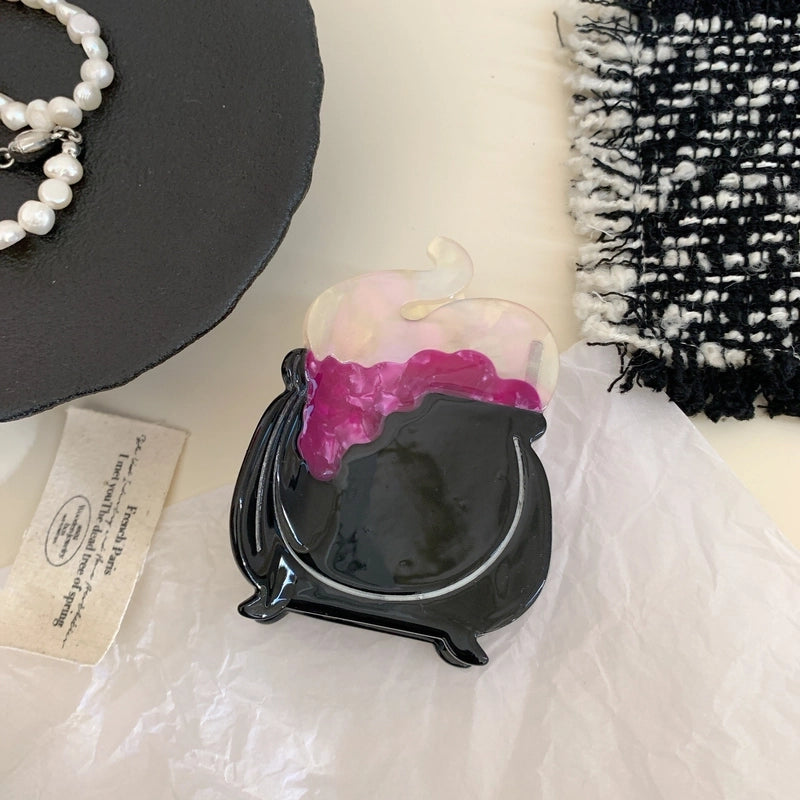 Halloween IG Style Women’s Pumpkin Castle Ghost Acetic Acid Sheets Hair Claws