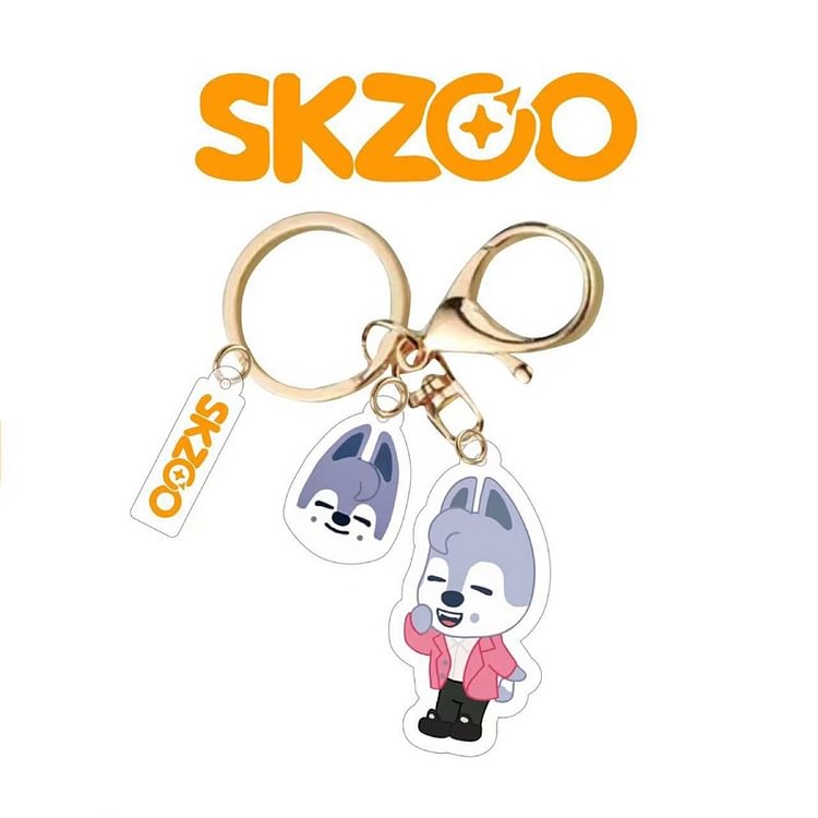 Official Factory Stray Kids SKZOO Chocolate Factory Keychain Men/Women/Kids