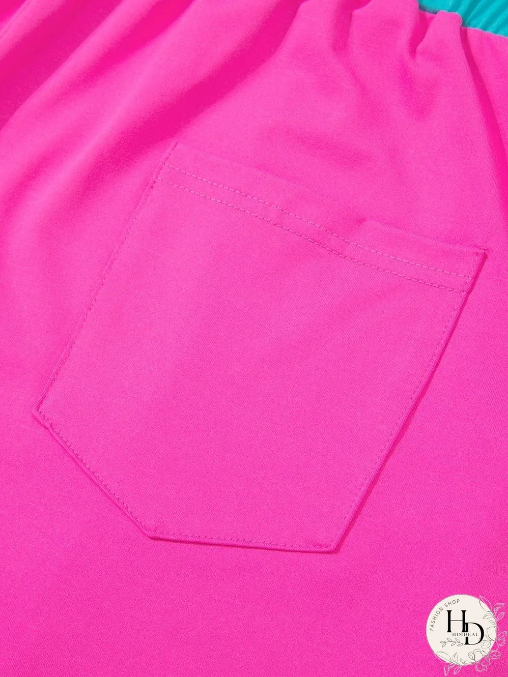 Summery Colorblock Set with Cap Sleeves