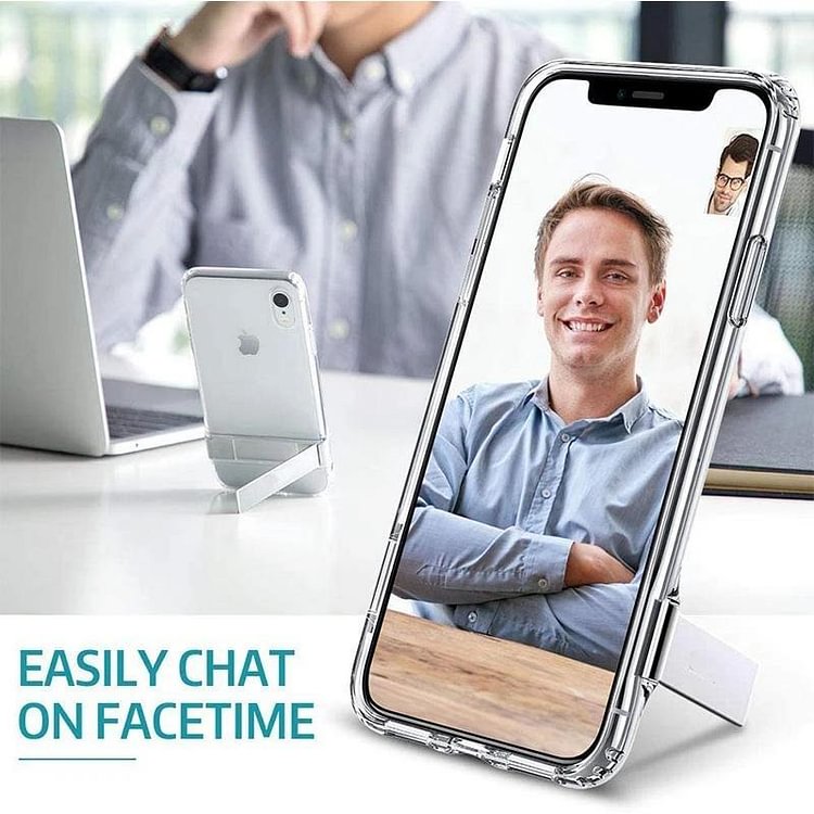 Kickstand Vertical Transparent Phone Case