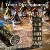 Tower Dice Spinner for DND Dice Set,7-in-1 Metallic Dice Tower for Dragon and Dungeons Game