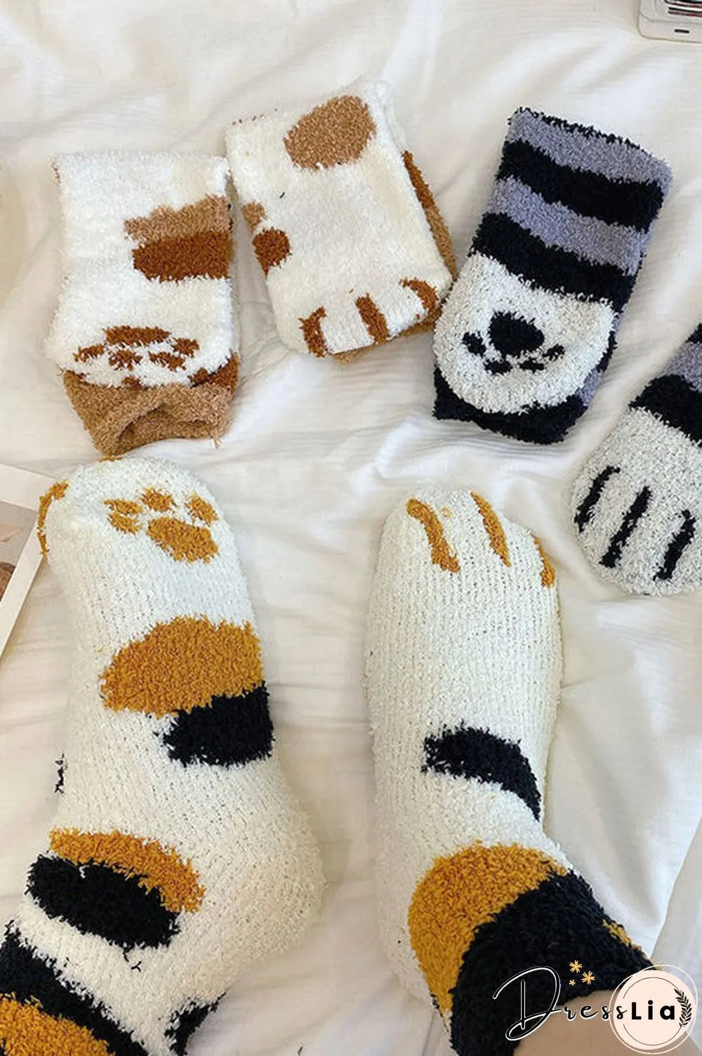 Cat Claws Cute Thick Warm Sleep Floor Socks