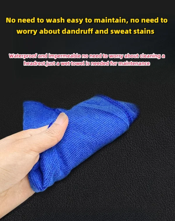 Car Genuine Leather Neck Pillow