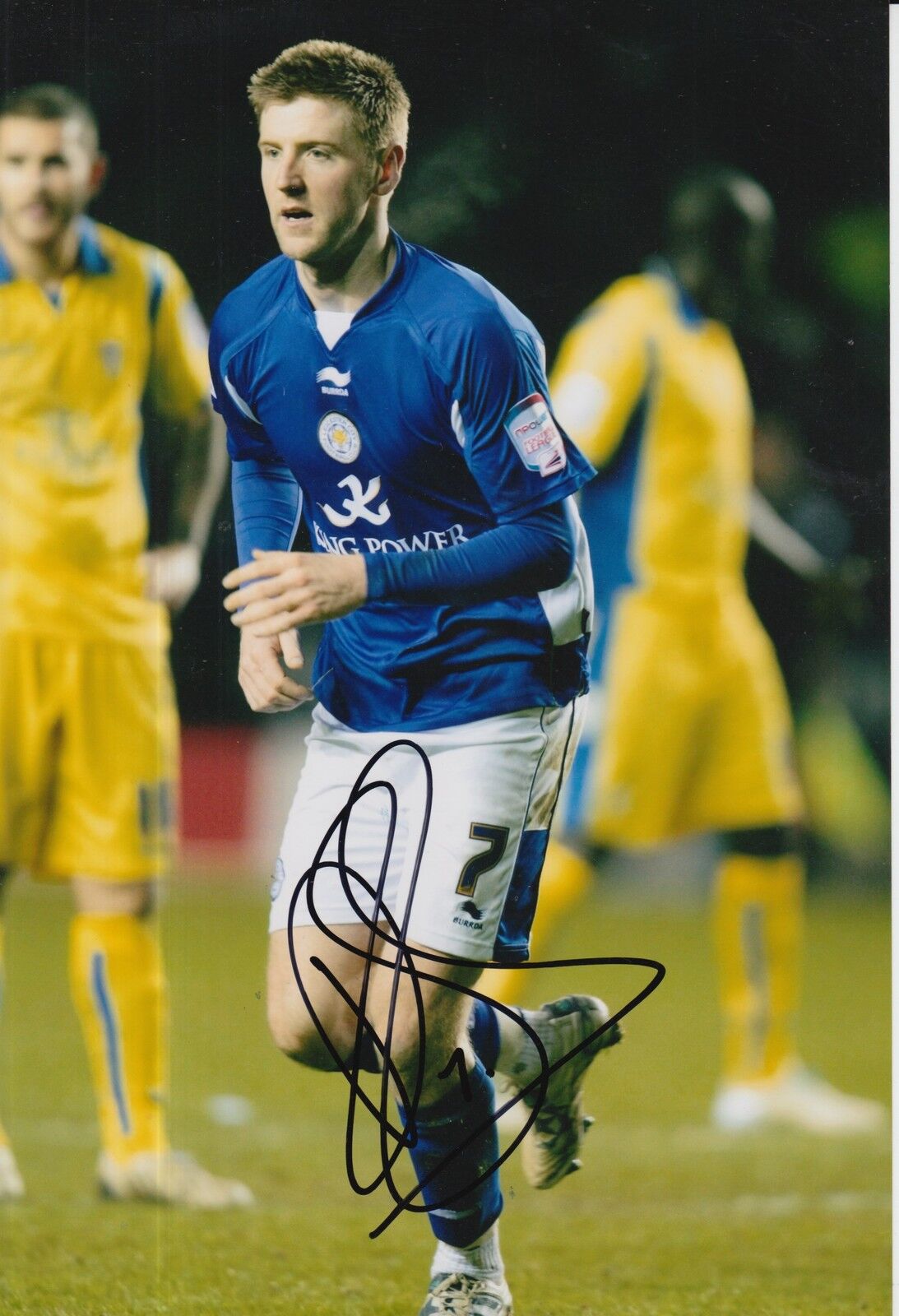 LEICESTER CITY HAND SIGNED PAUL GALLAGHER 12X8 Photo Poster painting.