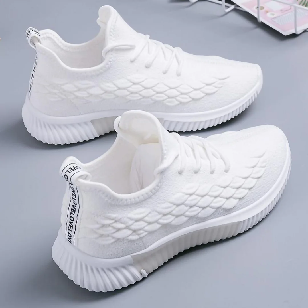 Letclo™ 2021 Light Casual Female Flat Breathable Air Cushion Lace Up Shoes Platform Women Sneakers letclo Letclo