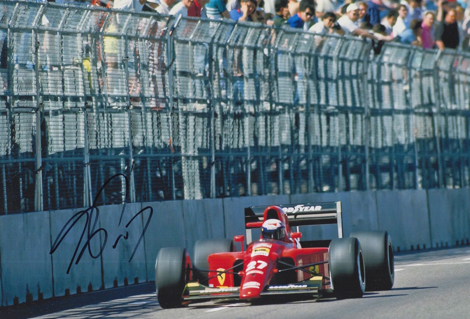 Alain Prost Hand Signed 12x8 Photo Poster painting Scuderia Ferrari F1 2.