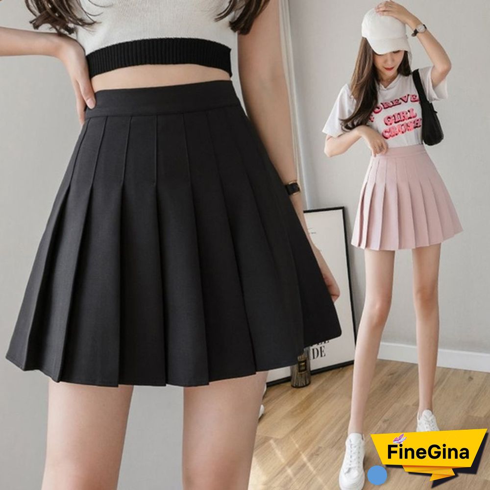 Women High Waist Sexy Mini Skirt School Short Pleated Kawaii Japanese Pink Skirt Female Spring Summer Korean Skirt Shorts