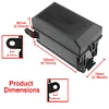 Car Fuse Box 6-Way Relay 6-Slot Blade Fuse Holder Box for Car Automotive Marine