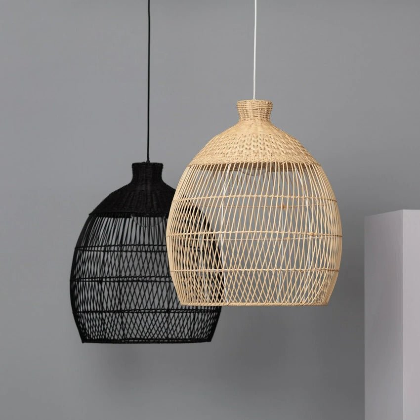 Creative Woven Rattan Pendant Light Lampshade For Dining Room