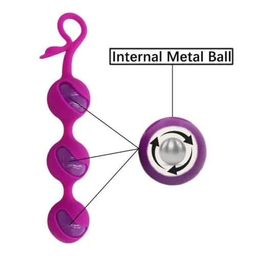 pornhint Pornhint Triple Ben Wa Kegel Balls Vaginal Muscle Tightening Exercise Sex Toys for Women