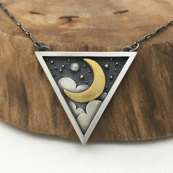 Moon Cloud Star Necklace