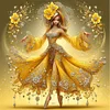 Diamond Painting-Round AB Drill Dancing Beauty(45*45CM)