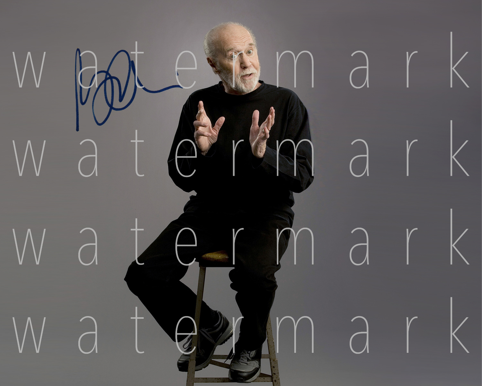 George Carlin Comedian signed 8X10 inch print Photo Poster painting poster art autograph RP