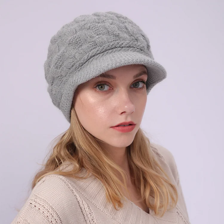 Autumn And Winter Fleece Warm Twist Beret Hat