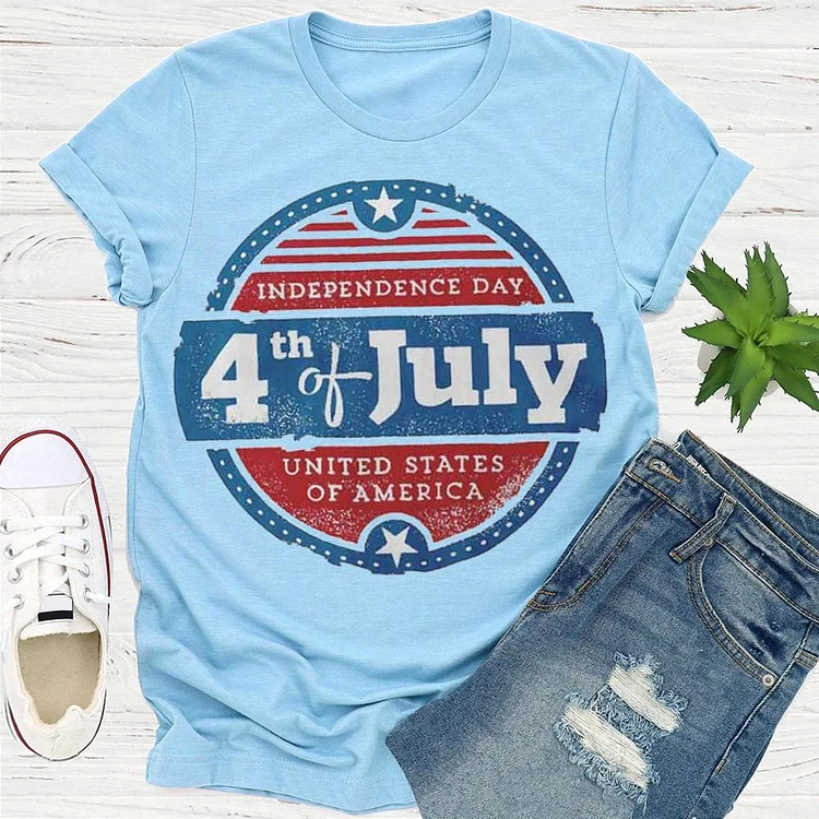 Independence Day 4th of July T-shirt Tee -