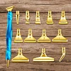 (US Local)13x 5D Resin Diamond Painting Pen Nibs DIY Craft Point Drill Pens (Gold)