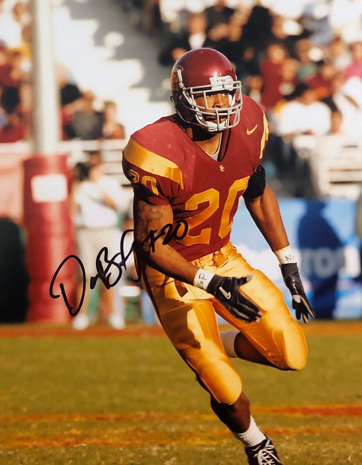 Darnell Bing Signed Autographed USC Trojans 8x10 Photo Poster painting Coa