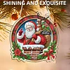 Diamond Painting Acrylic Santa Claus Pendant Kits for Home Wall Decor