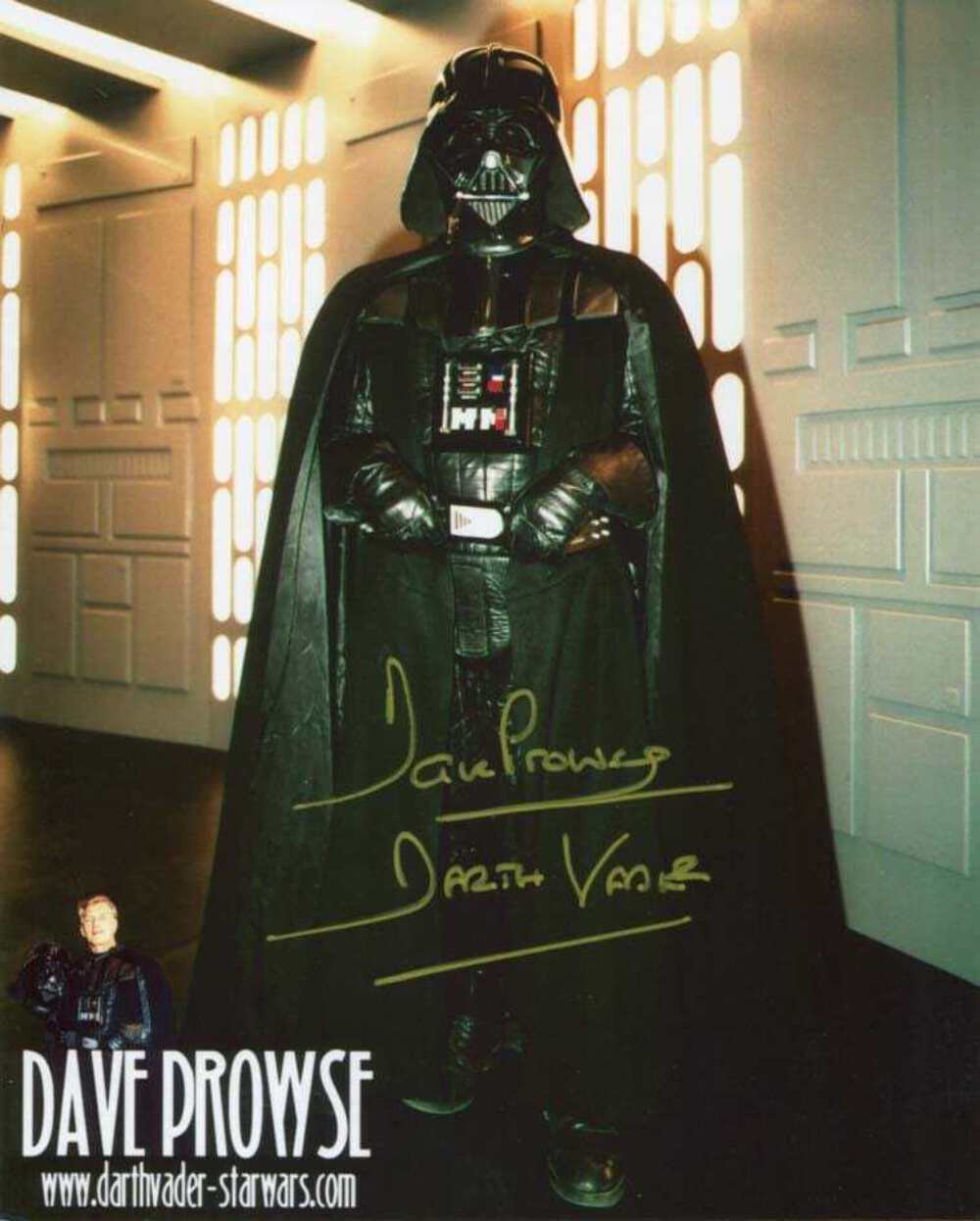 Dave Prowse DARTH VADER Star Wars autograph, In-Person signed Photo Poster painting