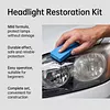 Car Headlight Restoration Kit with Towel and Sponge Headlight Cleaner and Restorer Kit for All Vehicle Types for Oxidized and Yellowed Lenses