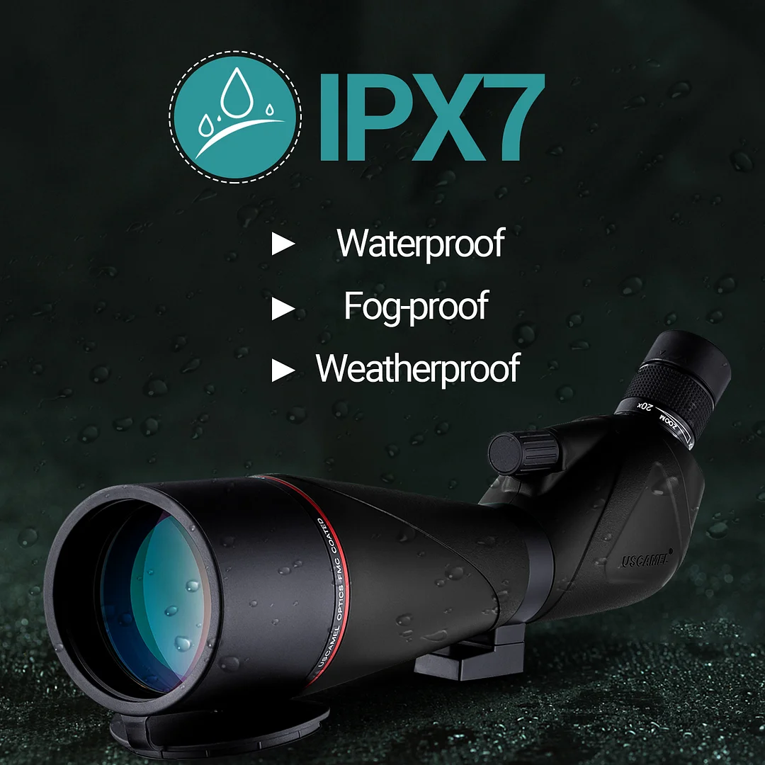 BEBANG Spotting Scope,20-60x80 HD Spotting Scope with Tripod, Carrying Bag and Scope Phone Adapter,Waterproof