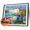 Diamond Painting-DIY Full Round Drill Seaside Scenery