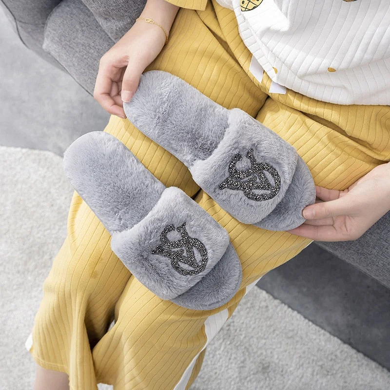 Comemore Spring 2022 Male Female Soft Cloud Slippers Sneaker Men's Home Plush Fur Flip Flops Ladies Plus Size 44 45 Women Shoes