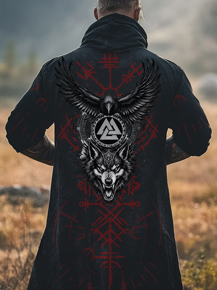 Viking Wolf Fenrir Holy Odin Knot Print Casual Top / Rvogue / Rvogue