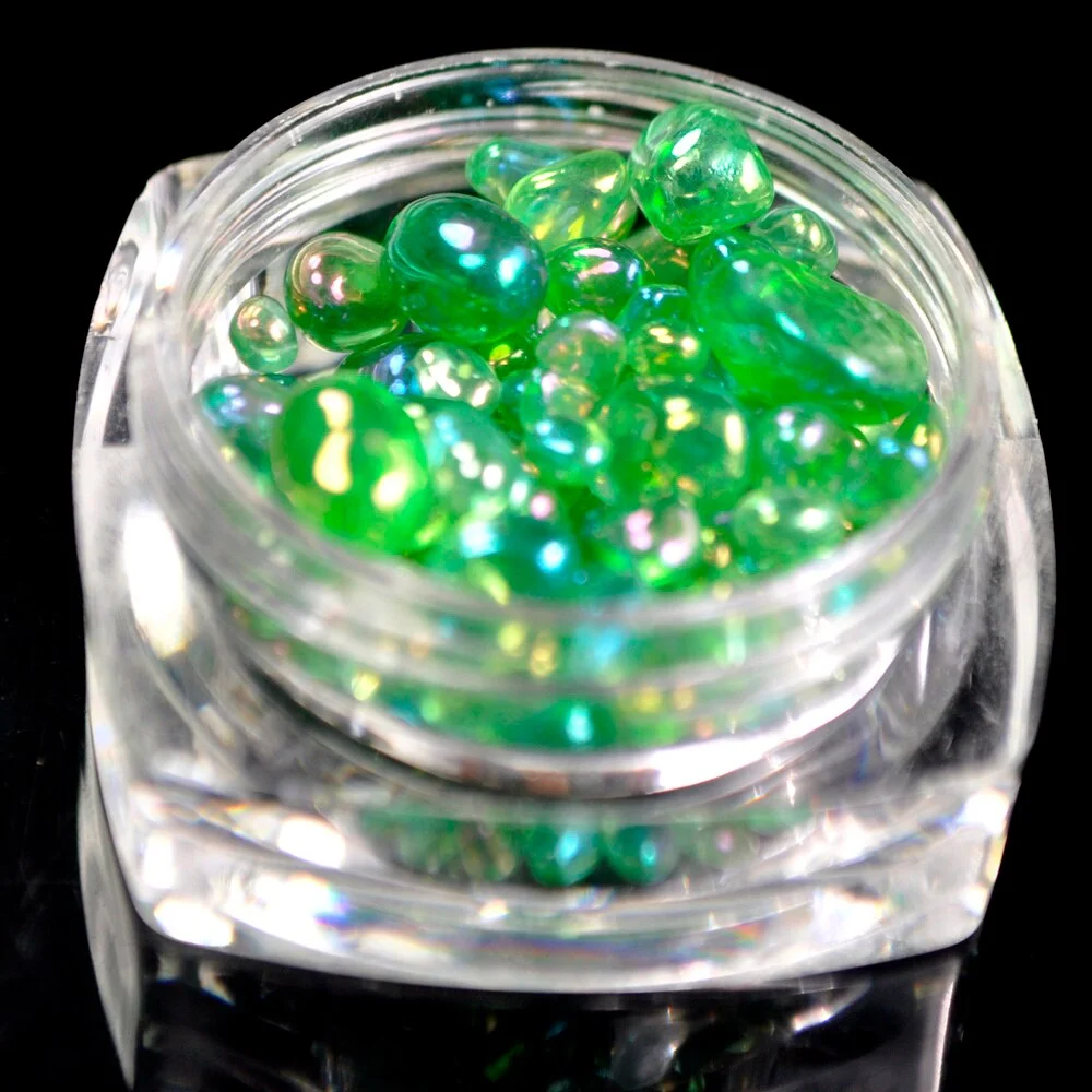 1 box Fish Scale Nail Sequins Holo Silver Mermaid Hexagon Glitter Sheets Bent Curve Bottom Manicure Nail Art Tips Decorations-Nail Inspo