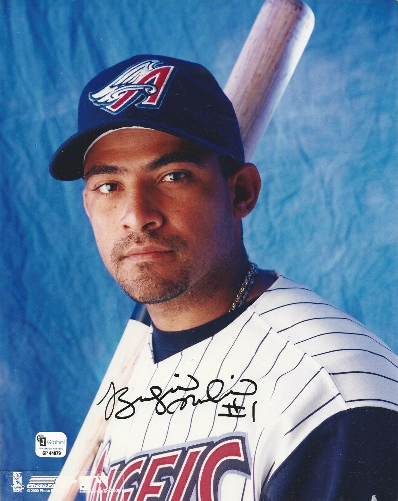 Benjie Molina Anaheim Angels signed 8x10 Photo Poster painting GAI Cert# GP44879