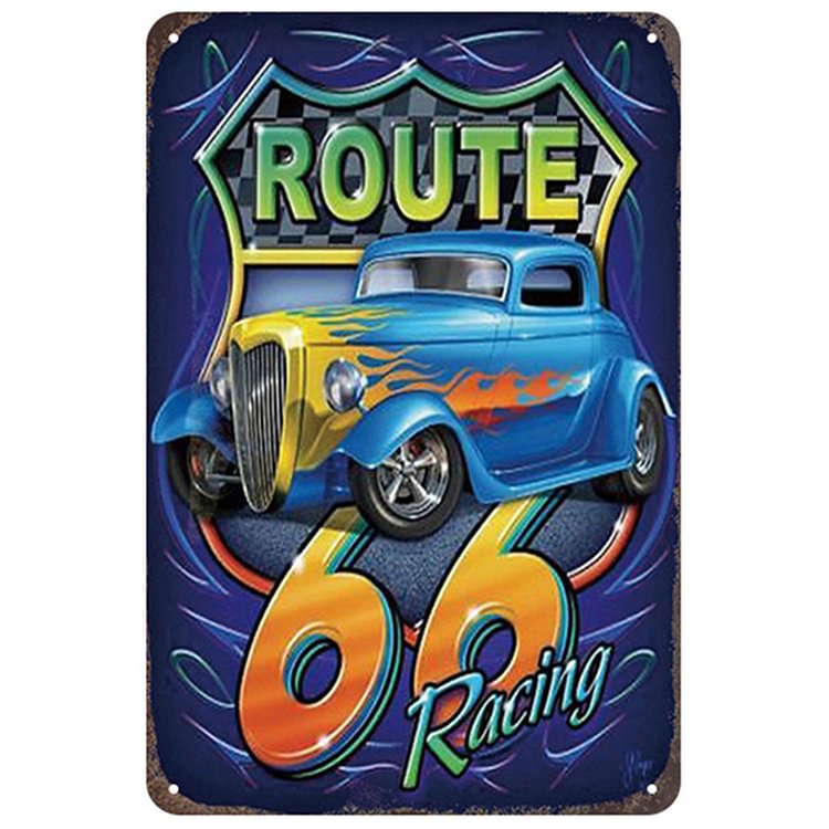 Classic American Route 66 - Vintage Tin Signs/Wooden Signs - 7.9x11.8in & 11.8x15.7in