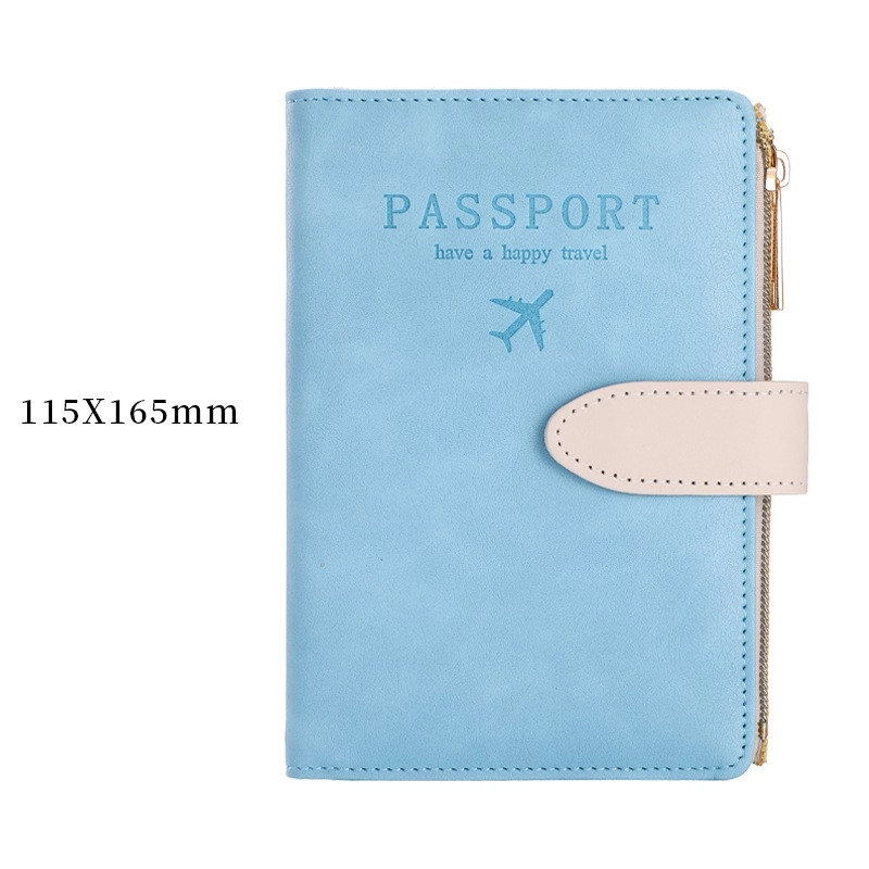 Unisex Letter Airplane Pu Leather Zipper Hidden Buckle Wallets