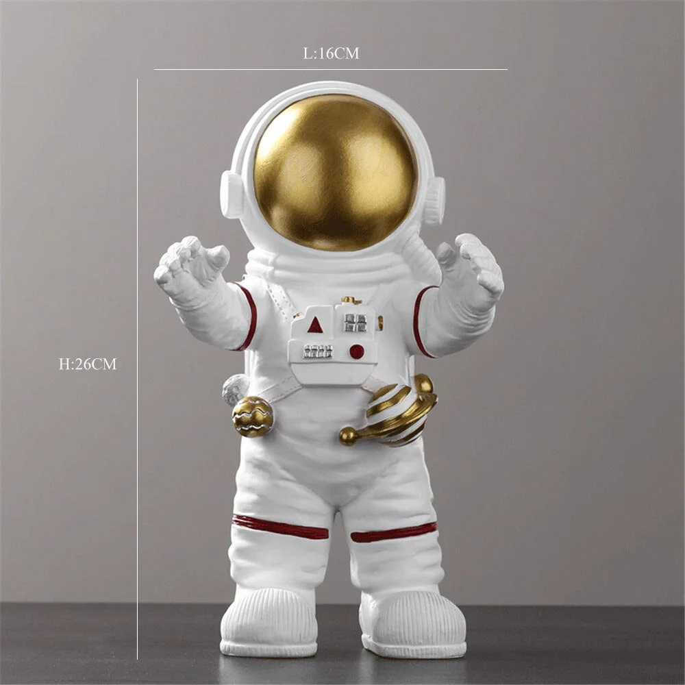 Nordic Resin Astronaut Figurines Creative Home Decor Miniature Statues Sculptures Home Decoration Accessories Birthday Gifts