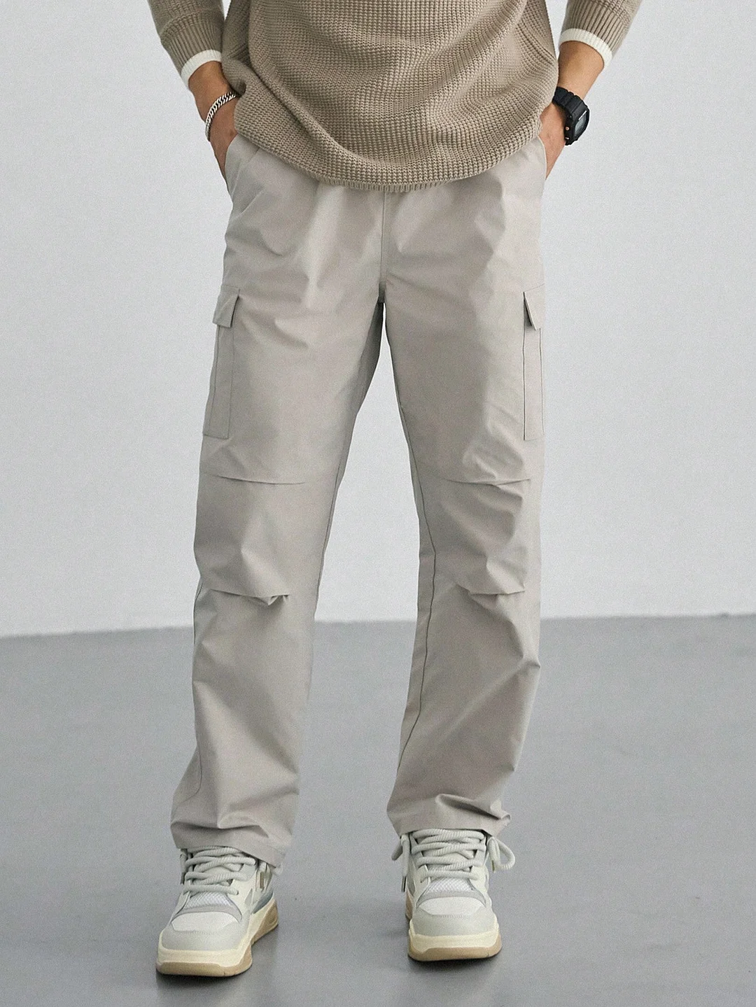 Aonga Men Flap Pocket Side Cargo Pants aonga
