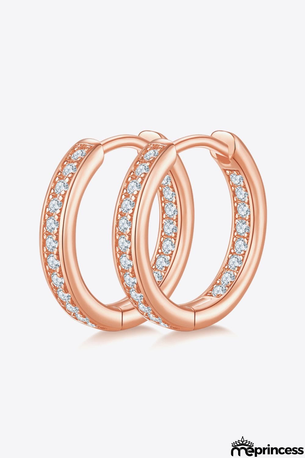 Moissanite 925 Sterling Silver Huggie Earrings