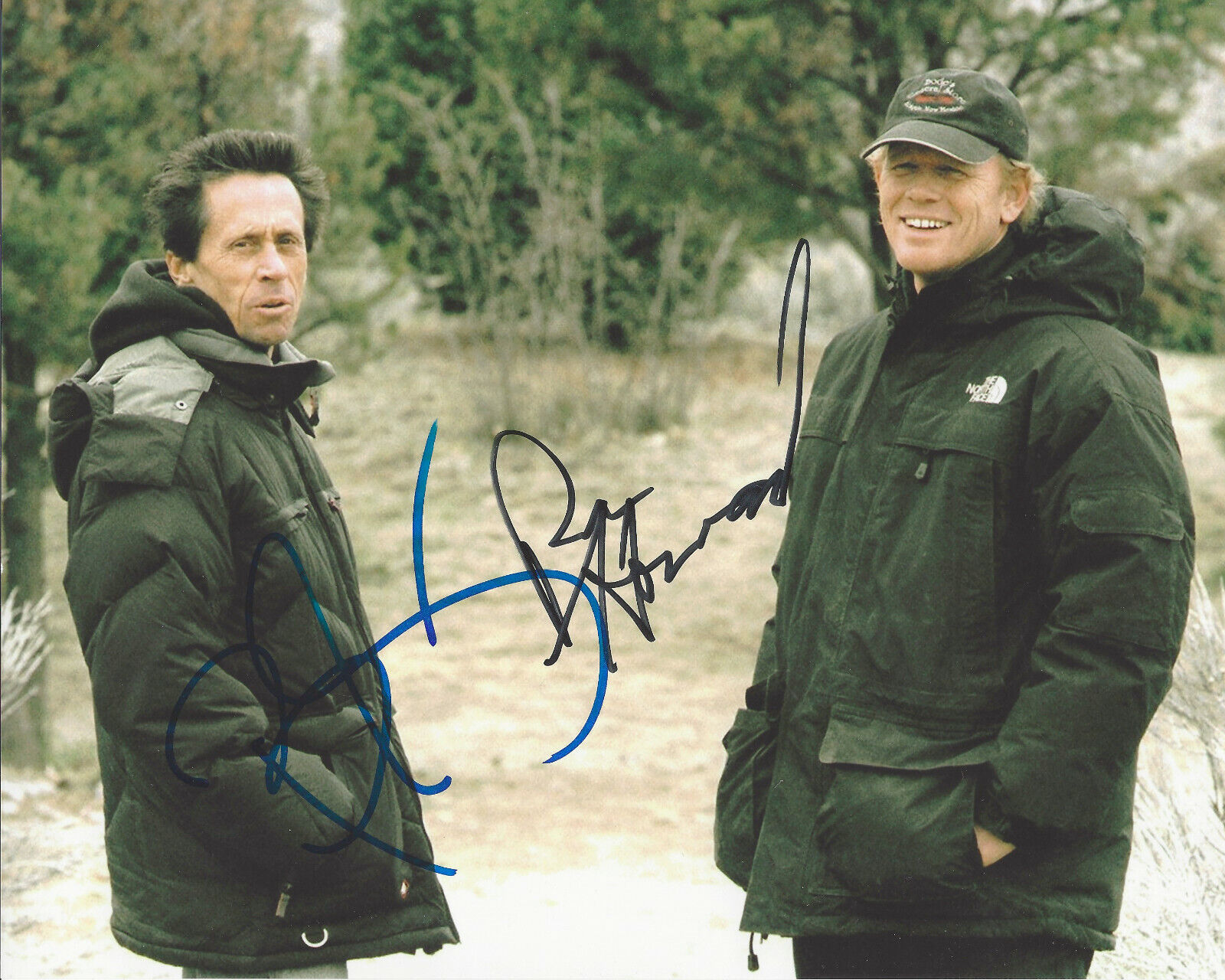 RON HOWARD & HOLLYWOOD PRODUCER BRIAN GRAZER HAND SIGNED 8x10 Photo Poster painting w/COA SOLO