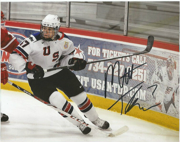 Team USA Matthew Tkachuk Autographed Signed 8x10 Photo Poster painting COA D